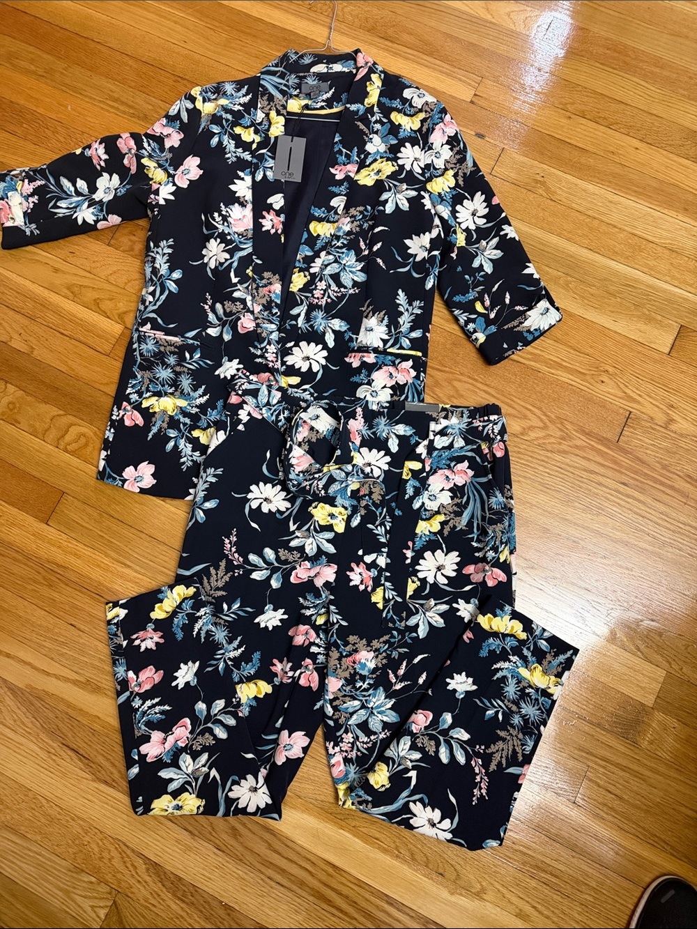 Women’s Floral Navy Set - Soft Floral Print